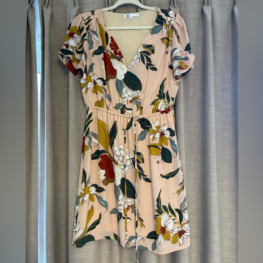 DR2 flower print short sleeve dress